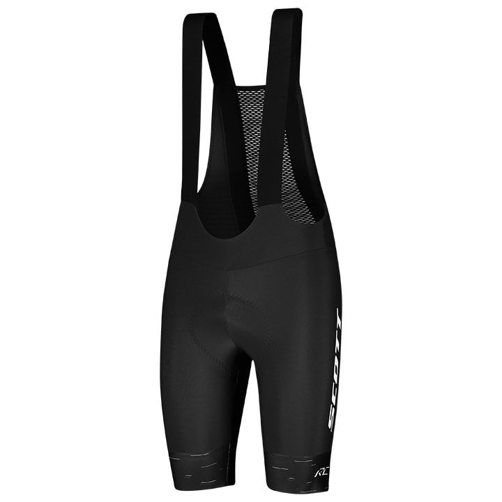 Fahrradhosen Herren SCOTT kurze Trägerhose RC Pro weiß schwarz