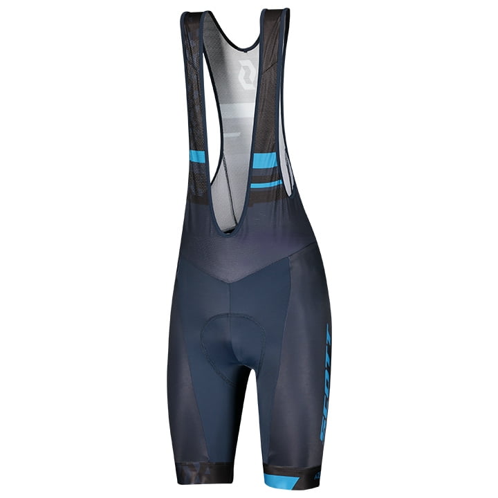 Fahrradhosen Herren SCOTT kurze Trägerhose RC Team blau