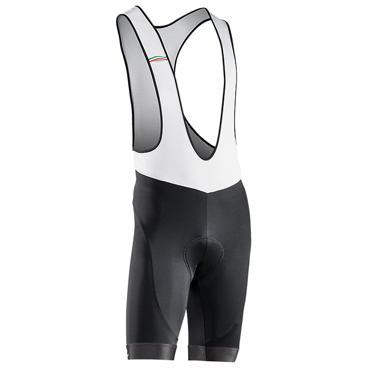 Fahrradhosen NORTHWAVE kurze Trägerhose Origin weiß schwarz