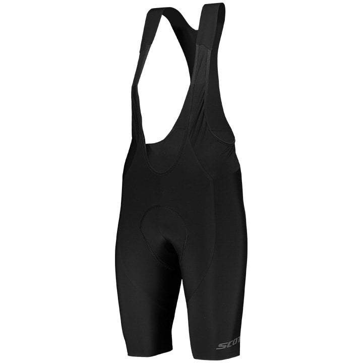 Fahrradhosen SCOTT kurze Trägerhose RC Premium grau schwarz