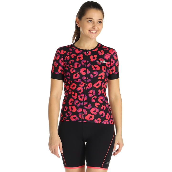 Fahrradhosen + Trikot RH+ Damen-Set (2 Teile) Fashion schwarz rot