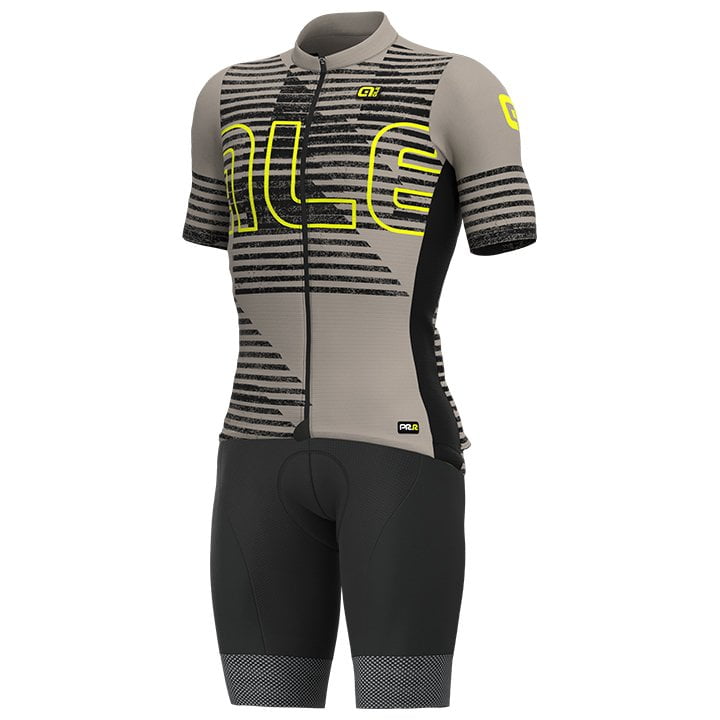 Fahrradhosen + Trikot Sommer ALÉ Set (2 Teile) Horizon grau