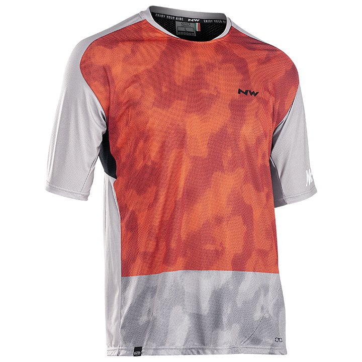 Radtrikot Herren NORTHWAVE Bikeshirt Edge grau orange