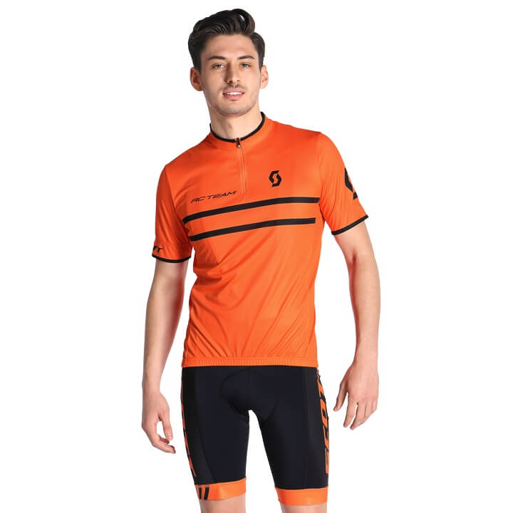 Radtrikot + Hosen SCOTT Set (2 Teile) RC Team 20 schwarz orange