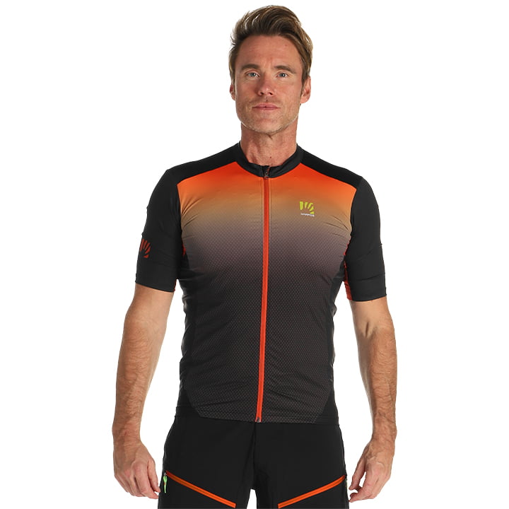 Radtrikot KARPOS Kurzarmtrikot Jump schwarz orange