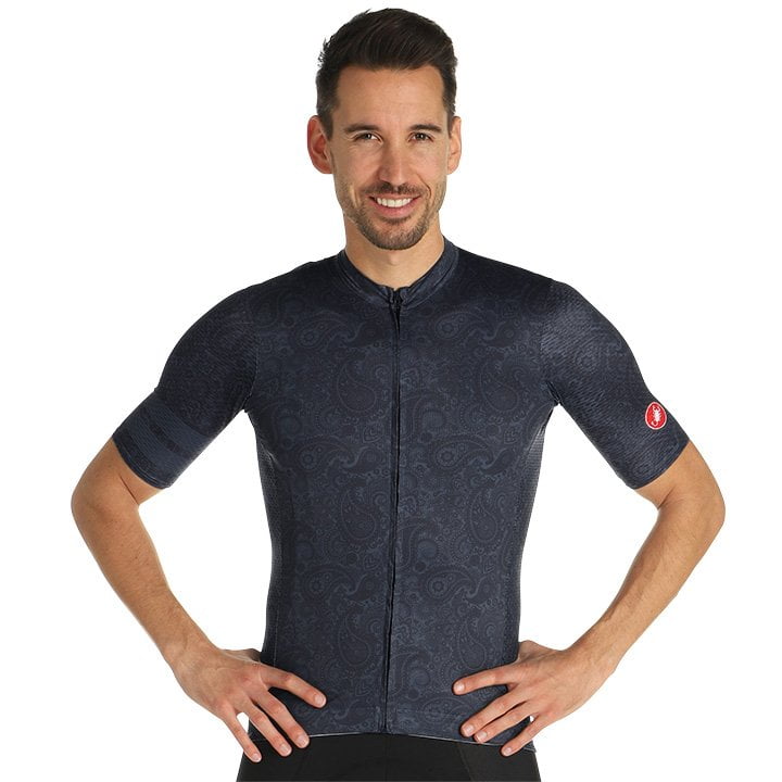 Radtrikots CASTELLI Kurzarmtrikot Maison blau