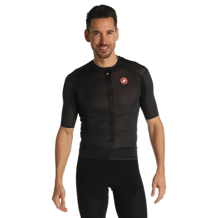 Radtrikots CASTELLI Kurzarmtrikot Superleggera 2 schwarz