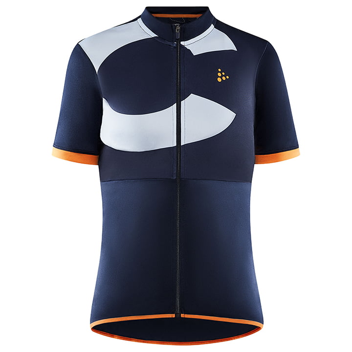 Radtrikots Kurzarm CRAFT Damentrikot Endurance Logo blau orange