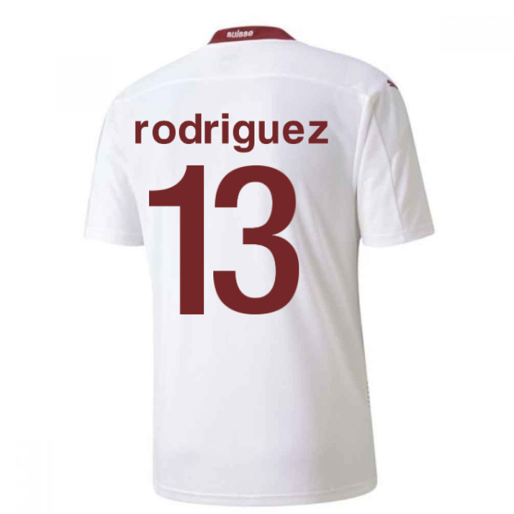 2020-2021 Schweiz Auswärts Puma Fußballtrikot (RODRIGUEZ 13)