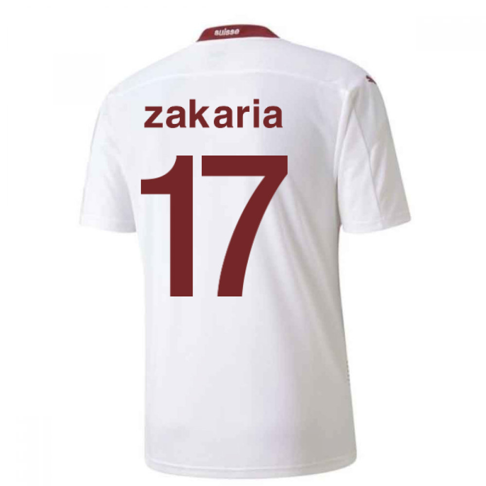 2020-2021 Schweiz Auswärts Puma Fußballtrikot (ZAKARIA 17)