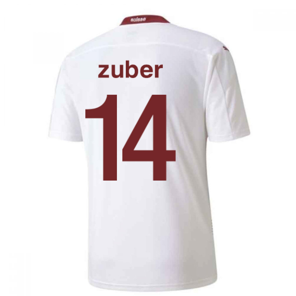 2020-2021 Schweiz Auswärts Puma Fußballtrikot (ZUBER 14)
