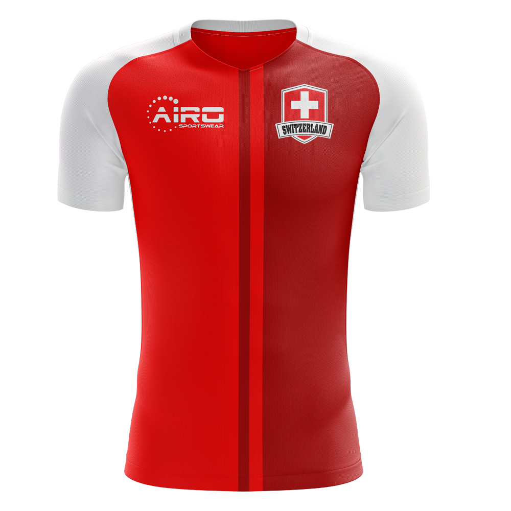 2020-2021 Schweiz Heim Concept Fußballtrikot - Baby