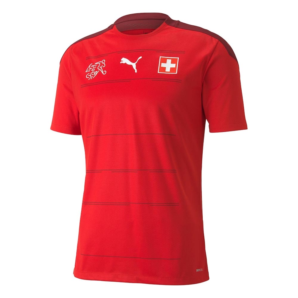 2020-2021 Schweiz Heim Puma Fußballtrikot Kinder