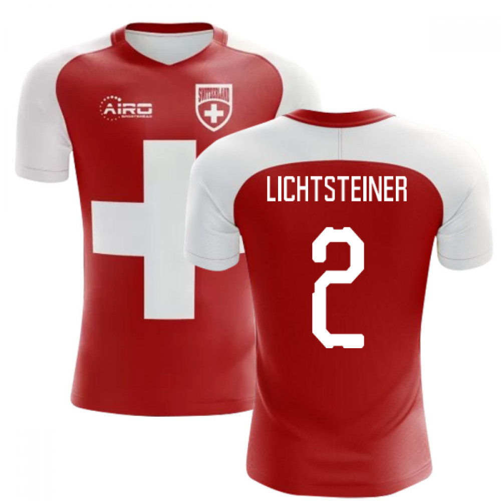 2022-2023 Schweiz Flag Konzept-Fußballtrikot (Lichtsteiner 2) - Kinder