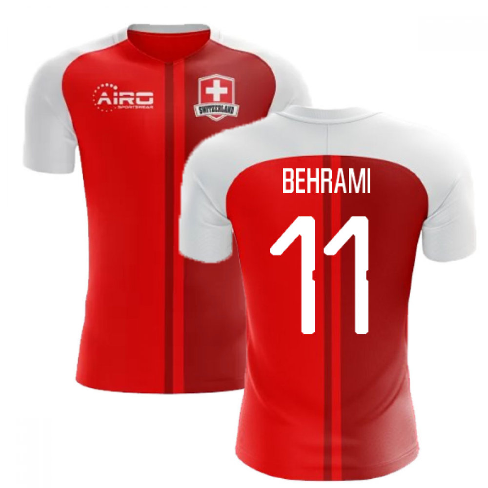 2022-2023 Schweiz Heimkonzept-Fußballtrikot (Behrami 11)
