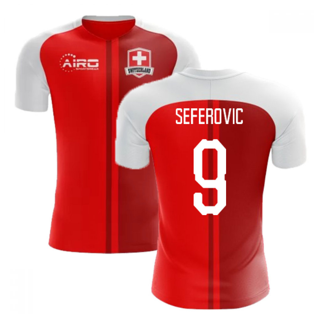 2022-2023 Schweiz Konzept Heimtrikot (Seferovic 9)