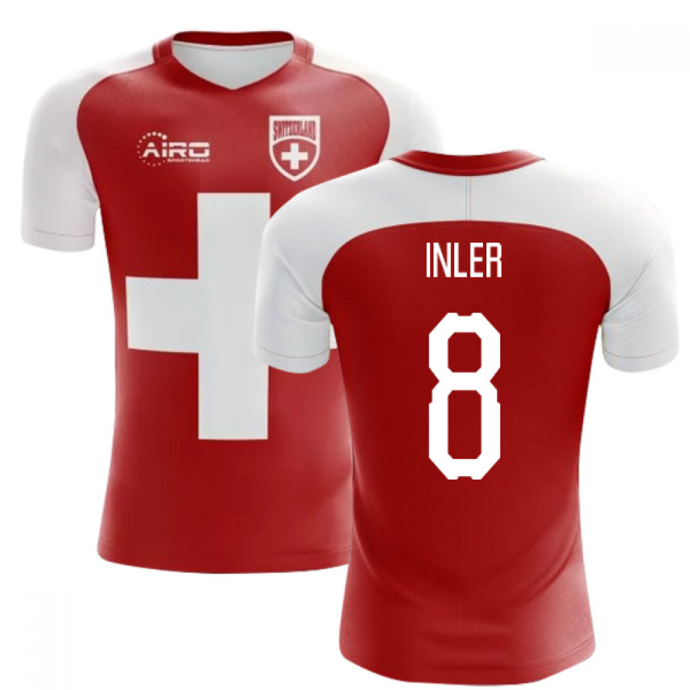 Konzept-Fußballtrikot Schweiz 2022-2023 (Inler 8) - Kinder