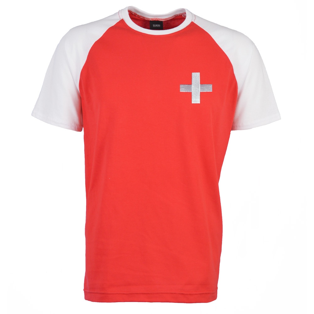 Schweiz 2018 Raglan Retro Fußballtrikot