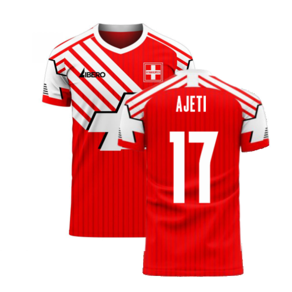 Schweiz 2020-2021 Retro Concept Football Kit Libero (AJETI 17)