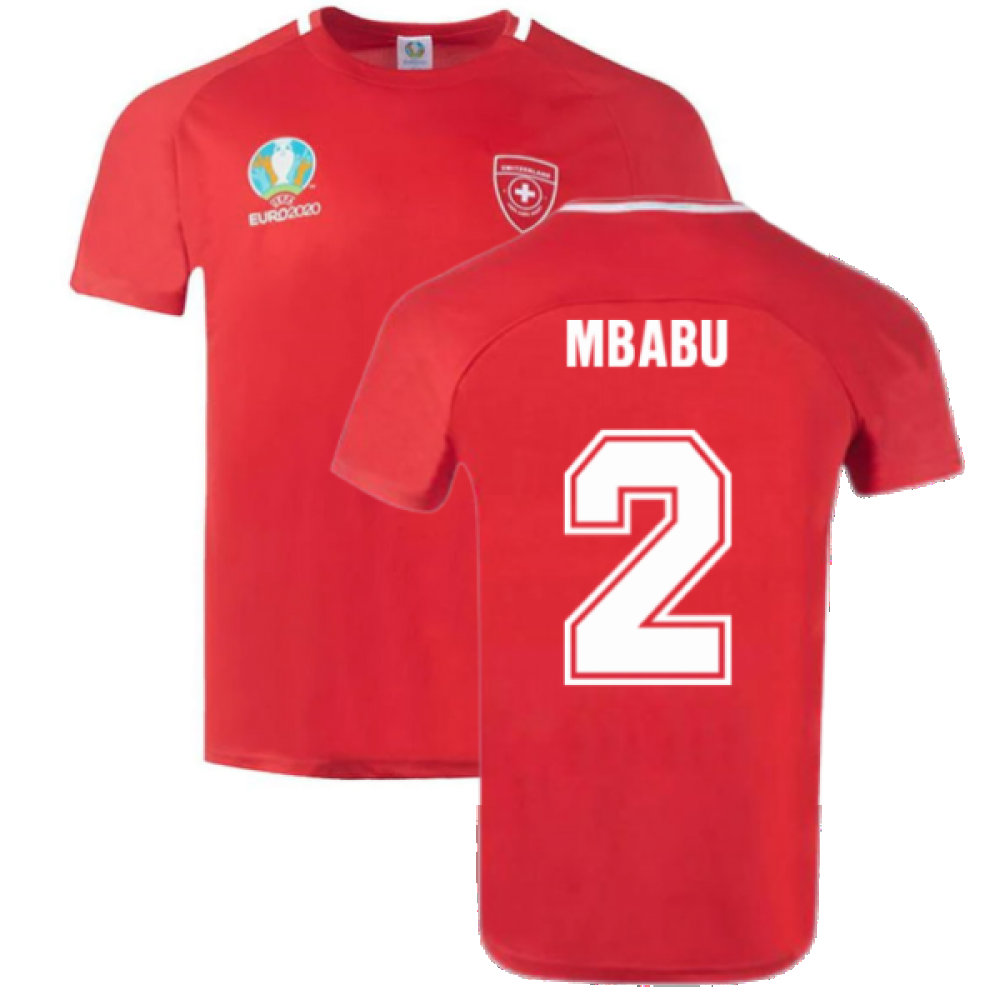 Schweiz 2022 Polyester T-Shirt Rot (MBABU 2)