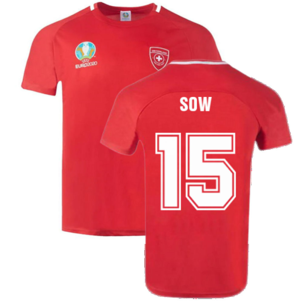 Schweiz 2022 Polyester T-Shirt Rot (SOW 15)