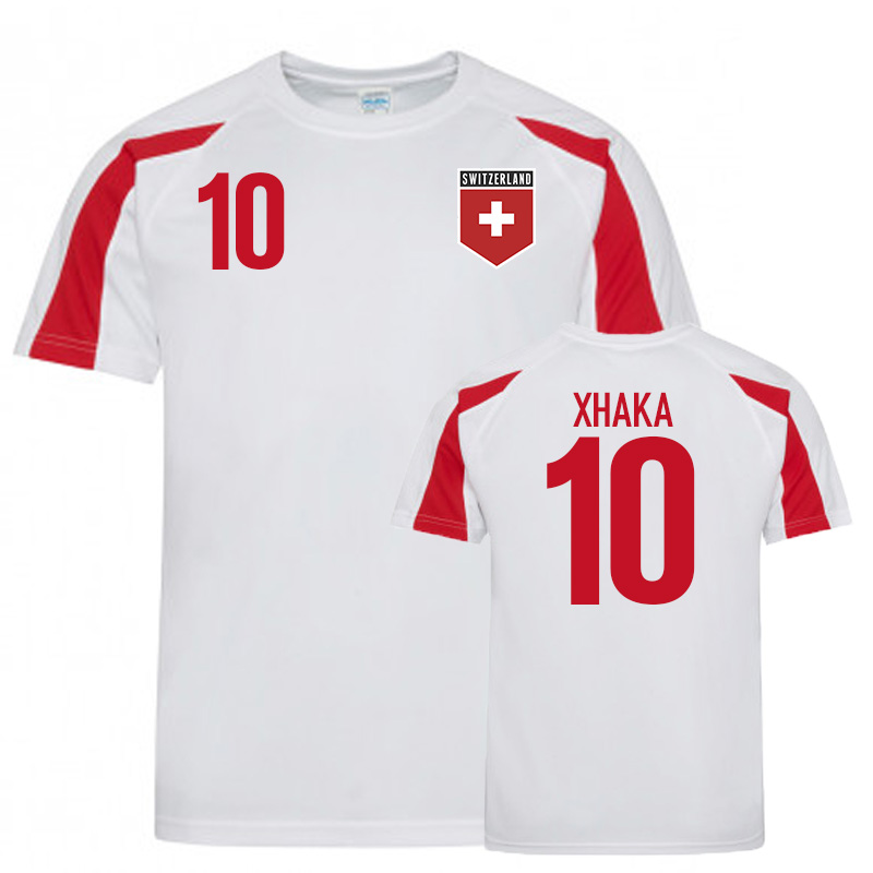 Schweiz Sport Trainingstrikots (Xhaka 10)