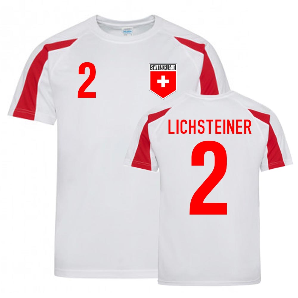 Stephan Lichtsteiner Schweiz Trainingstrikot (Weiß-Rot)