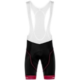 Fahrradhosen Herren BOBTEAM kurze Trägerhose Ultra Gel schwarz rot