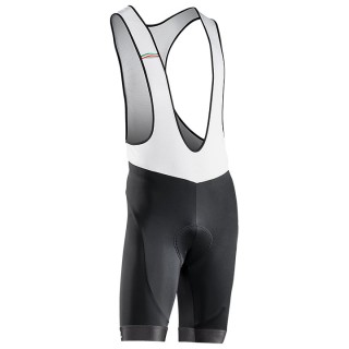 Fahrradhosen NORTHWAVE kurze Trägerhose Origin weiß schwarz