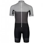 Fahrradhosen + Trikot POC Set (2 Teile) Essential Road Light grau schwarz