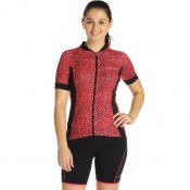 Fahrradhosen + Trikot RH+ Damen-Set (2 Teile) Venere schwarz rot
