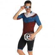 Fahrradhosen + Trikot RH+ Set (2 Teile) Team weiß blau rot