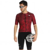 Fahrradhosen + Trikot SPORTFUL Set (2 Teile) Escape Supergiara rot