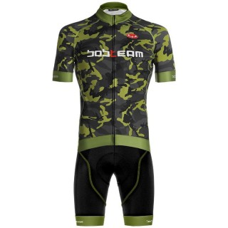 Fahrradhosen + Trikot Sommer BOBTEAM Set (2 Teile) Amo Camo olive grau