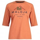 Kurzarmtrikot MALOJA Damen Bikeshirt HimbeereM. rot