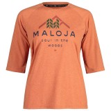 Kurzarmtrikot MALOJA Damen Bikeshirt HimbeereM. rot