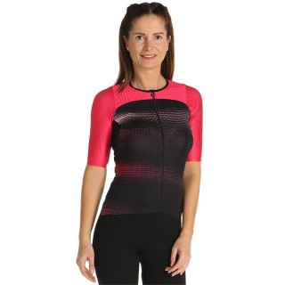 Kurzarmtrikot NALINI Damentrikot Ergo Fit schwarz rosa