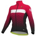 Radtrikot ALÉ Damen Langarmtrikot Stars schwarz rot