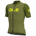 Radtrikot ALÉ Kurzarmtrikot Cross grün