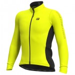 Radtrikot ALÉ Langarmtrikot Fondo neongelb
