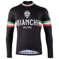 Radtrikot BIANCHI MILANO Langarmtrikot Storia schwarz