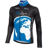 Radtrikot BOBSTARS Langarmtrikot CO2Zero schwarz blau