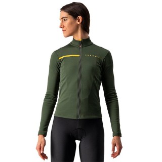 Radtrikot CASTELLI Damen Langarmtrikot Sinergia 2 grün