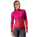 Radtrikot CASTELLI Damen Langarmtrikot Sorpresa rosa orange