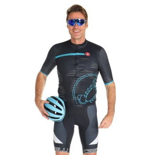 Radtrikot + Fahrradhosen CASTELLI Set (2 Teile) Scorpione blau