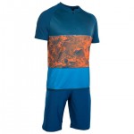 Radtrikot + Fahrradhosen ION Set (2 Teile) Traze AMP blau orange
