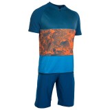 Radtrikot + Fahrradhosen ION Set (2 Teile) Traze AMP blau orange