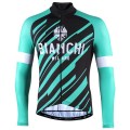 Radtrikot Herren BIANCHI MILANO Langarmtrikot Bianzone schwarz grün