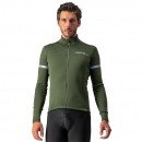 Radtrikot Herren CASTELLI Langarmtrikot Fondo 2 grün