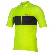 Radtrikot Herren ENDURA Kurzarmtrikot FS260-Pro neongelb grau